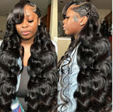 40 Inch 13x4 Glueless HD Lace Front ~ Body Wave Human Hair 200 Density