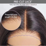 13x4 Ready To Wear ~ Pre Plucked Lace Wig ~ 40 Inch Glueless HD Lace Front 180 Density Wig Water Wave Human Hair