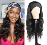 Body Wave Headband Human Hair Wig