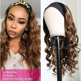 Highlight With Headband Body Wave Human Hair Wig