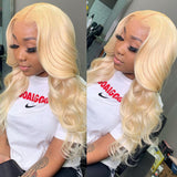 613 Blonde Transparent Body Wave Lace Wig