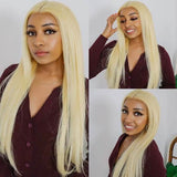 HD Transparent 613 Blonde Straight Hair 13*4 Lace Wig