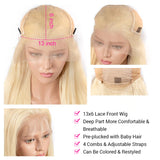 613 Blonde Transparent Body Wave Lace Wig