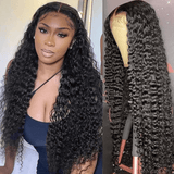 HD Undetectable 13x4 Brazilian Deep Wave Curly Human Hair Lace Wig - MyPlushWigs