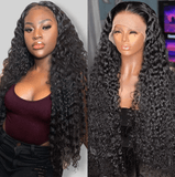 HD Undetectable 13x4 Brazilian Deep Wave Curly Human Hair Lace Wig