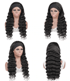 Headband Wig Loose Deep Wave Human Hair - MyPlushWigs