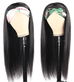 Straight Human Hair Headband Wig